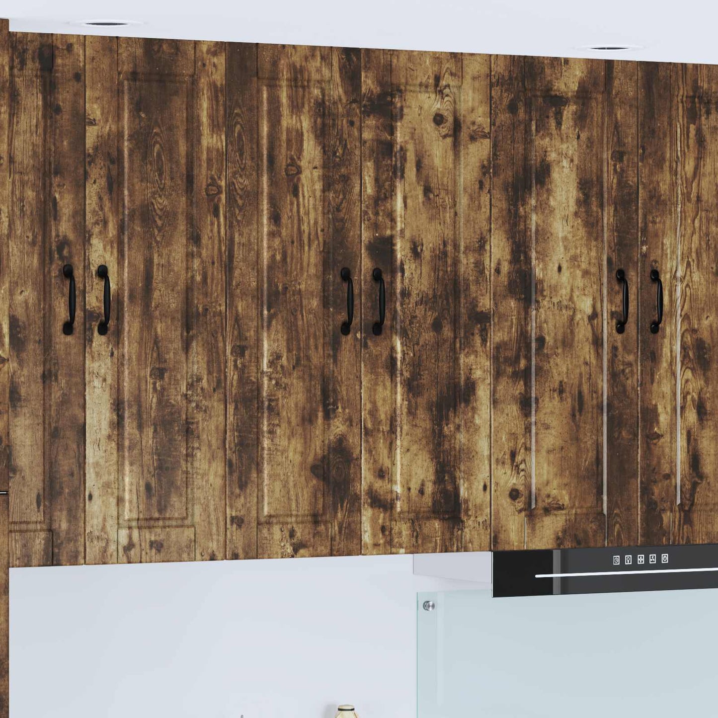 Veggskap PORTO Røkt eik 60 x 31 x 100 cm Konstruert tre
