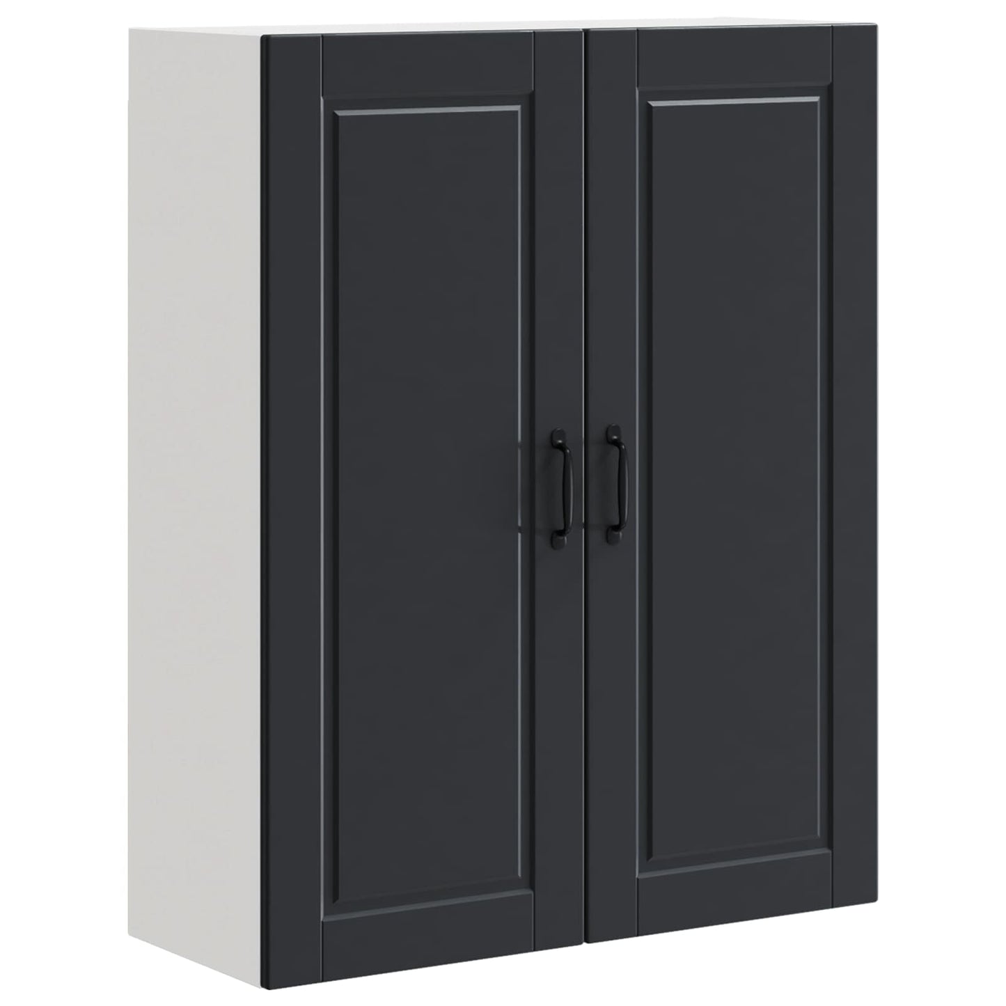 Veggskap PORTO Svart 80 x 31 x 100 cm Konstruert tre