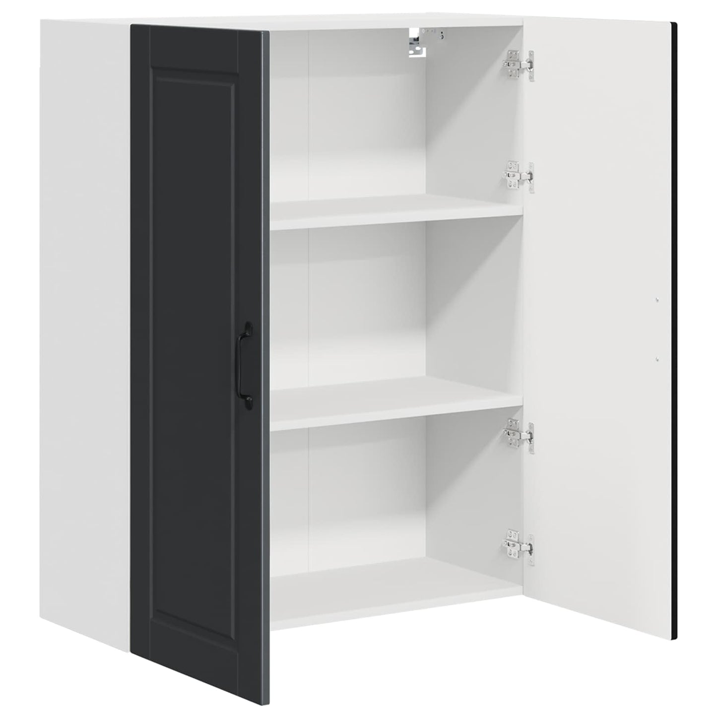 Veggskap PORTO Svart 80 x 31 x 100 cm Konstruert tre