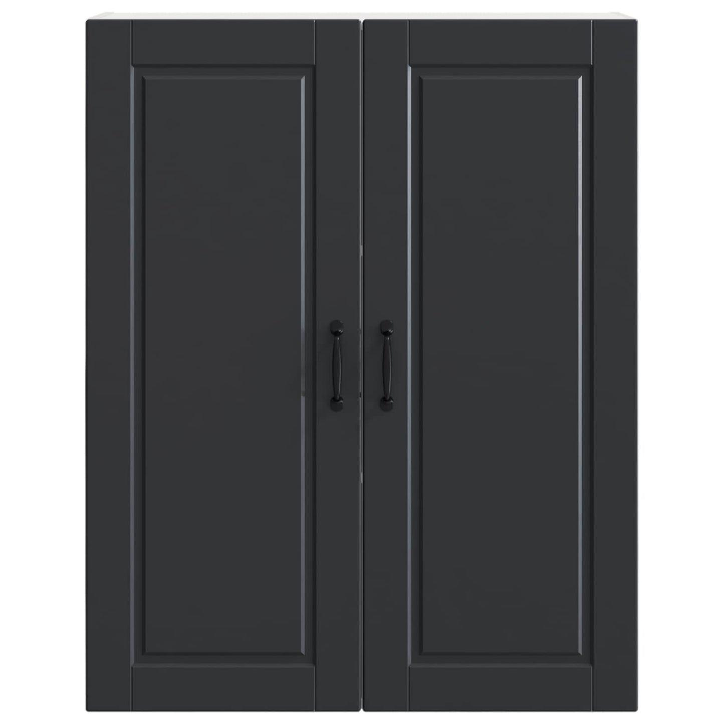 Veggskap PORTO Svart 80 x 31 x 100 cm Konstruert tre