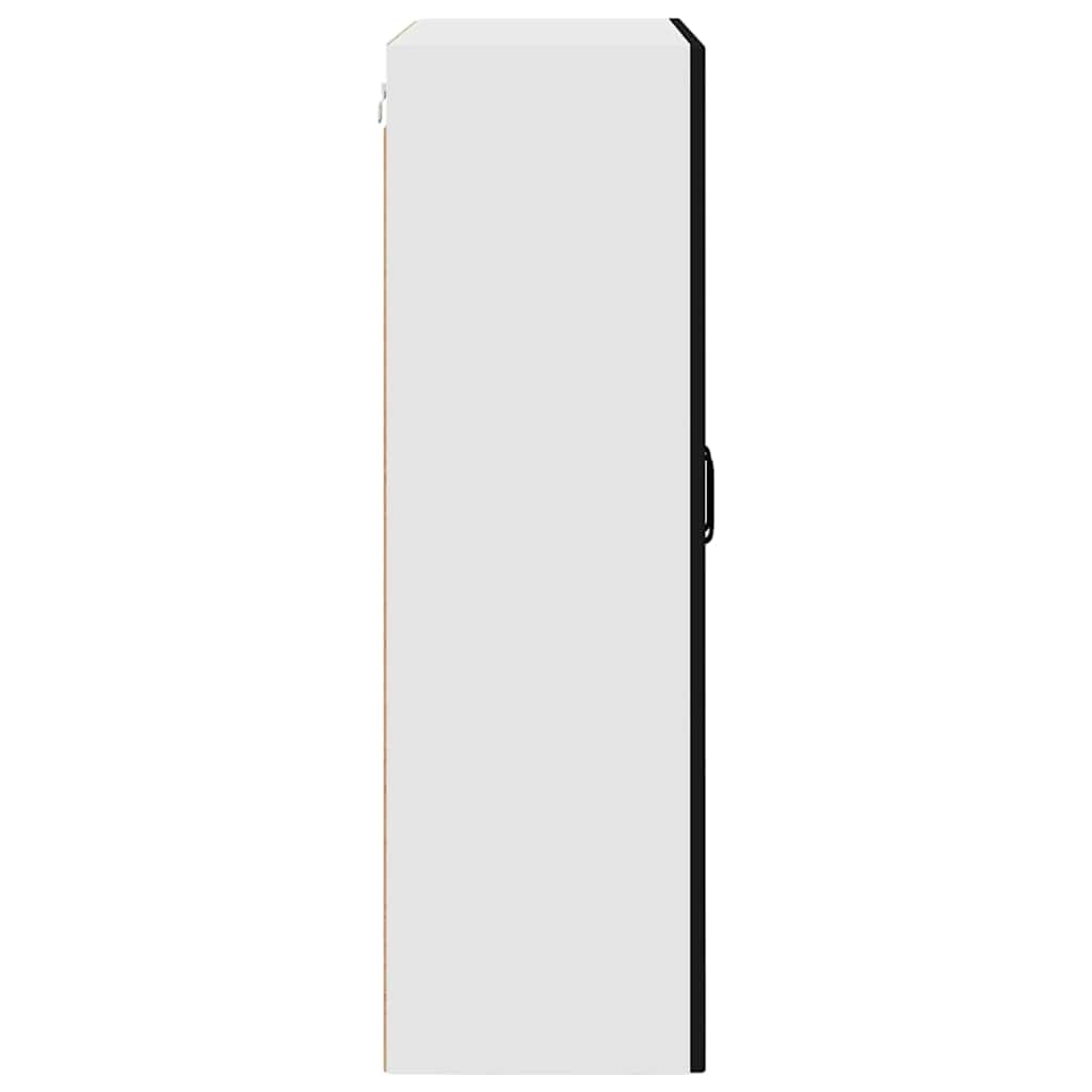 Veggskap PORTO Svart 80 x 31 x 100 cm Konstruert tre