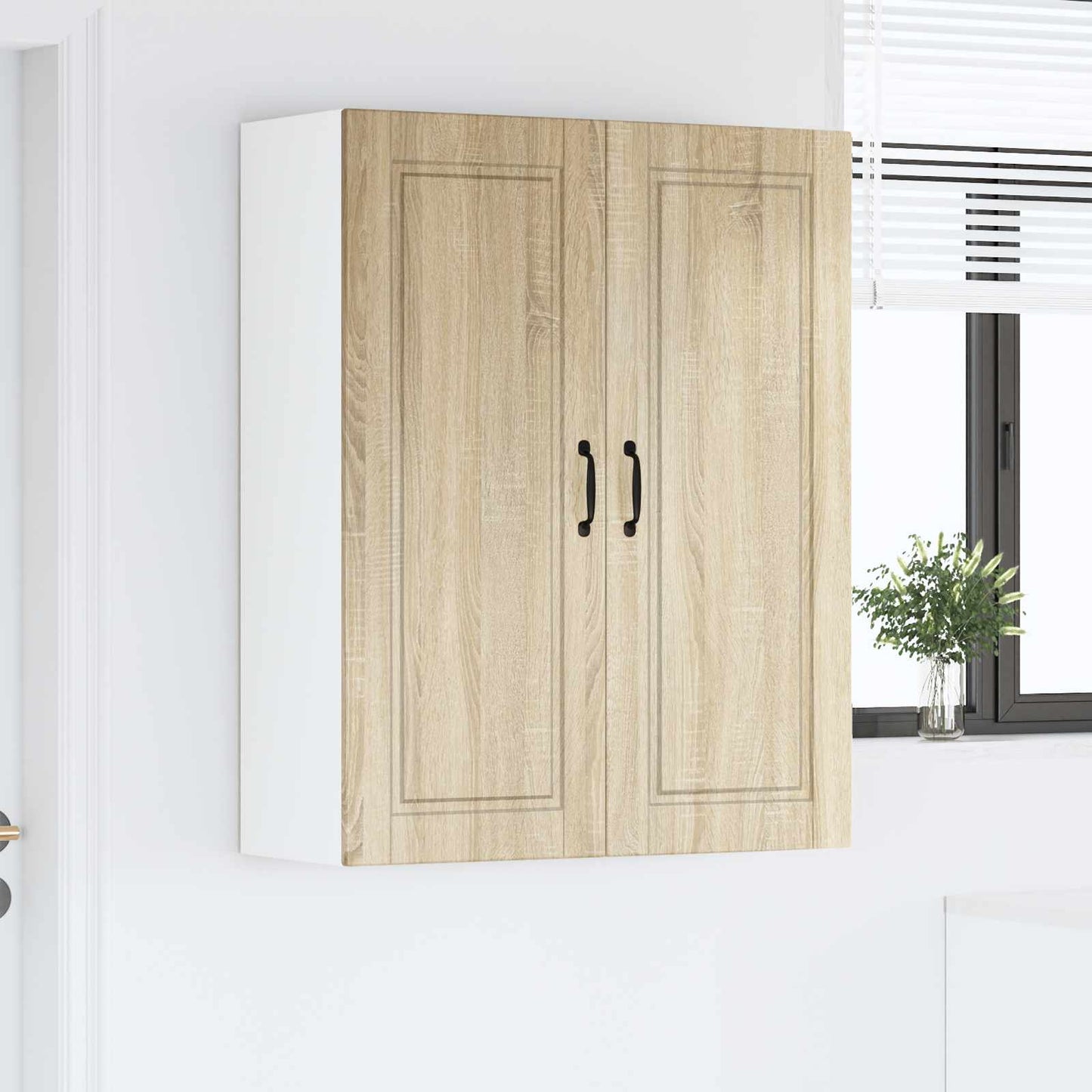 Veggskap PORTO Sonoma eik 80 x 31 x 100 cm Konstruert tre