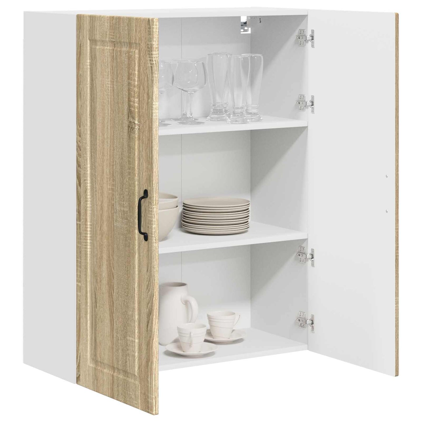 Veggskap PORTO Sonoma eik 80 x 31 x 100 cm Konstruert tre