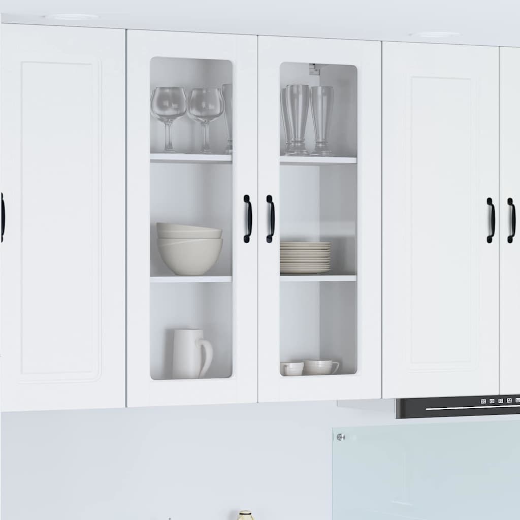 Vegghylle PORTO Hvit 80 x 31 x 100 cm Konstruert tre