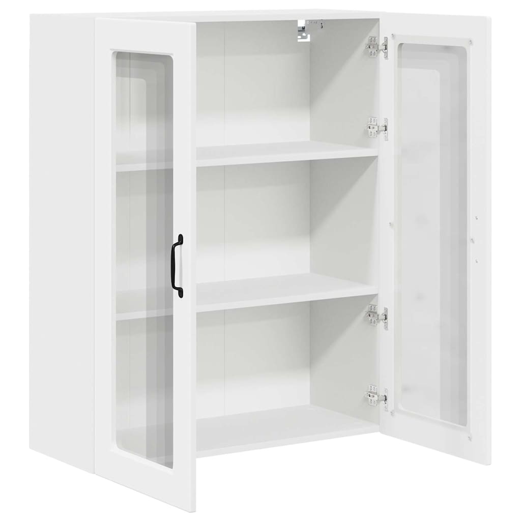 Vegghylle PORTO Hvit 80 x 31 x 100 cm Konstruert tre