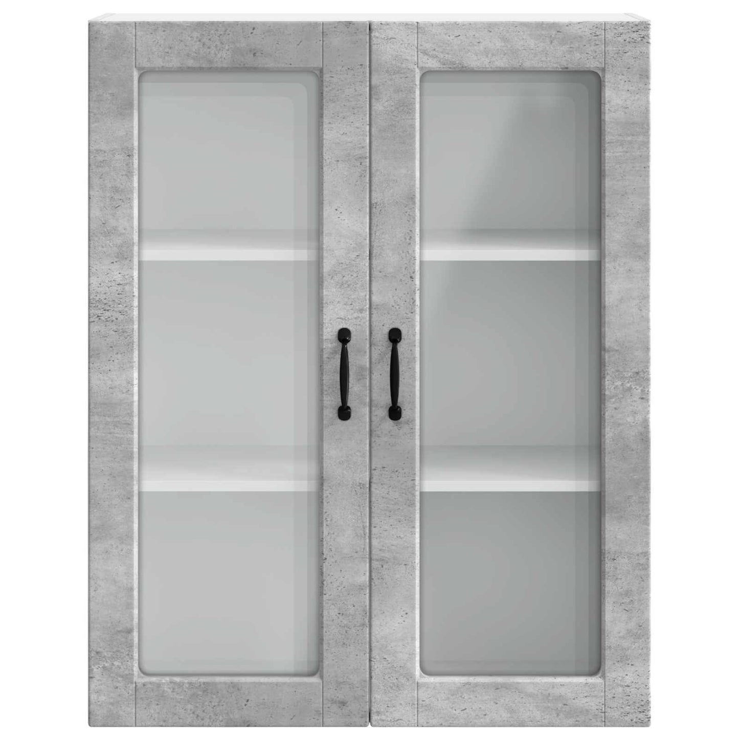 Vegghylle PORTO Betonggrå 80 x 31 x 100 cm Konstruert tre