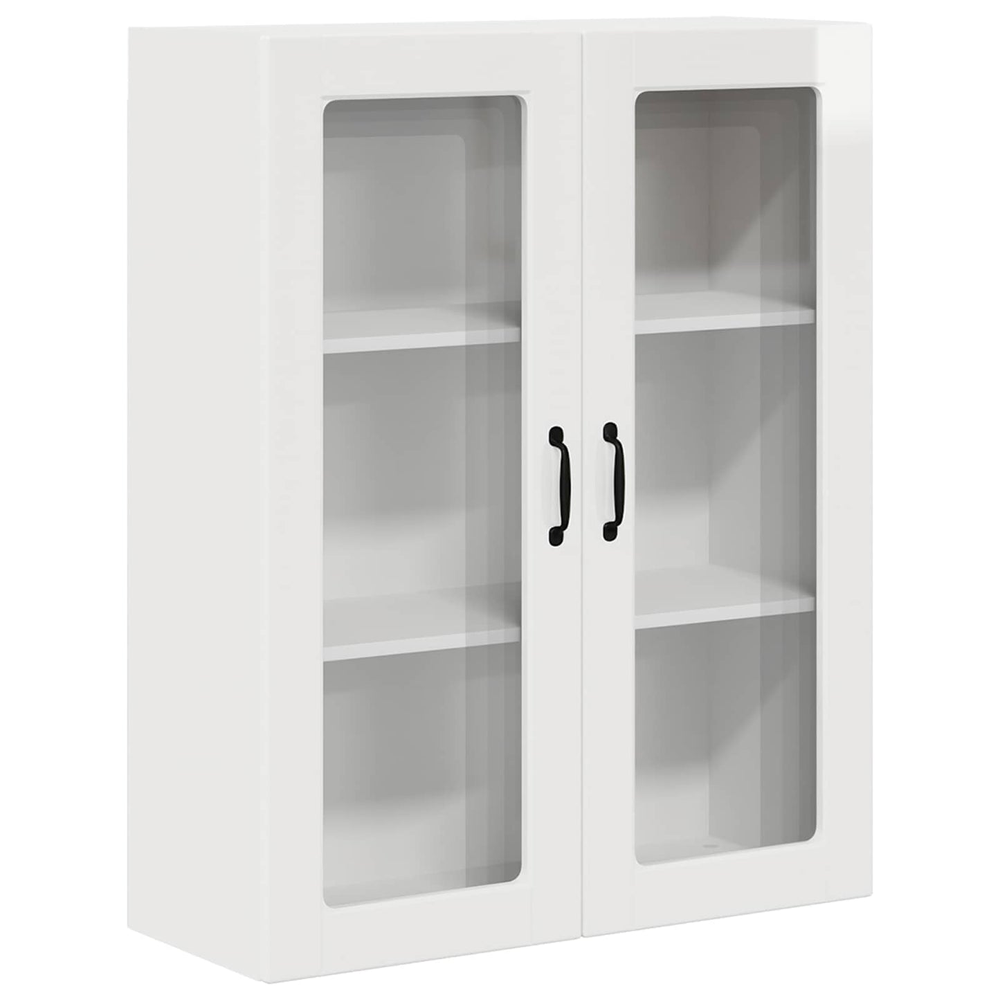 Vegghylle PORTO Høyglanset hvit 80 x 31 x 100 cm Konstruert tre