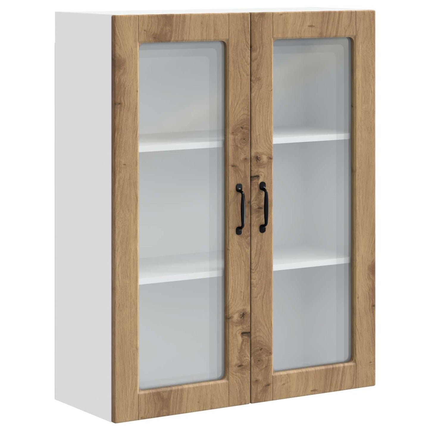 Vegghylle PORTO Artisan Eik 80 x 31 x 100 cm Konstruert tre