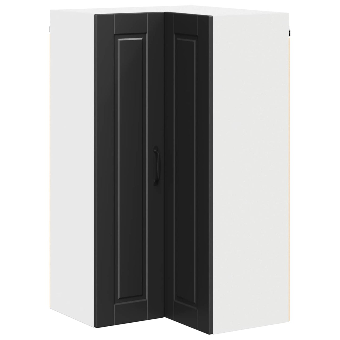 Vegghjørneskap PORTO Svart 57 x 57 x 100 cm Konstruert tre