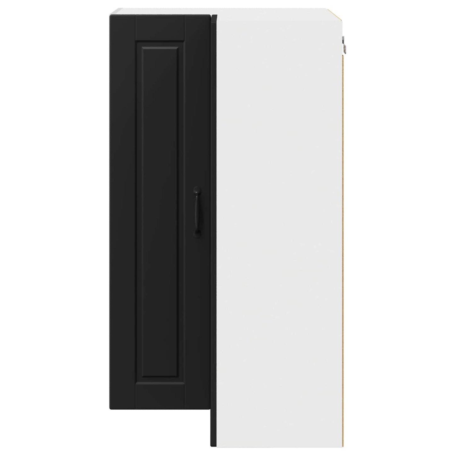 Vegghjørneskap PORTO Svart 57 x 57 x 100 cm Konstruert tre
