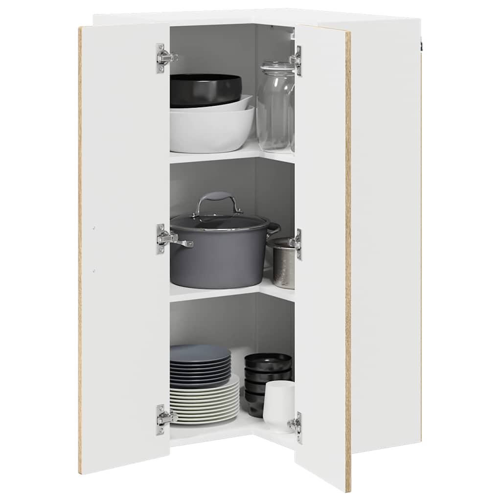 Vegghjørneskap PORTO Sonoma eik 57 x 57 x 100 cm Konstruert tre