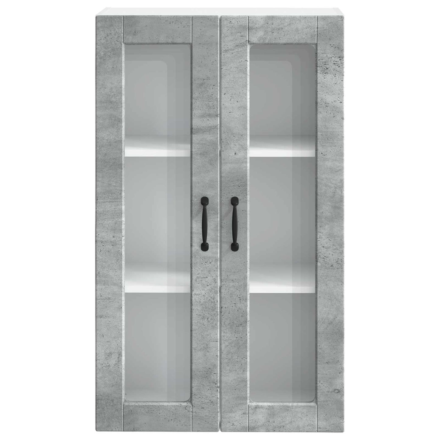 Vegghylle PORTO Betonggrå 60 x 31 x 100 cm Konstruert tre