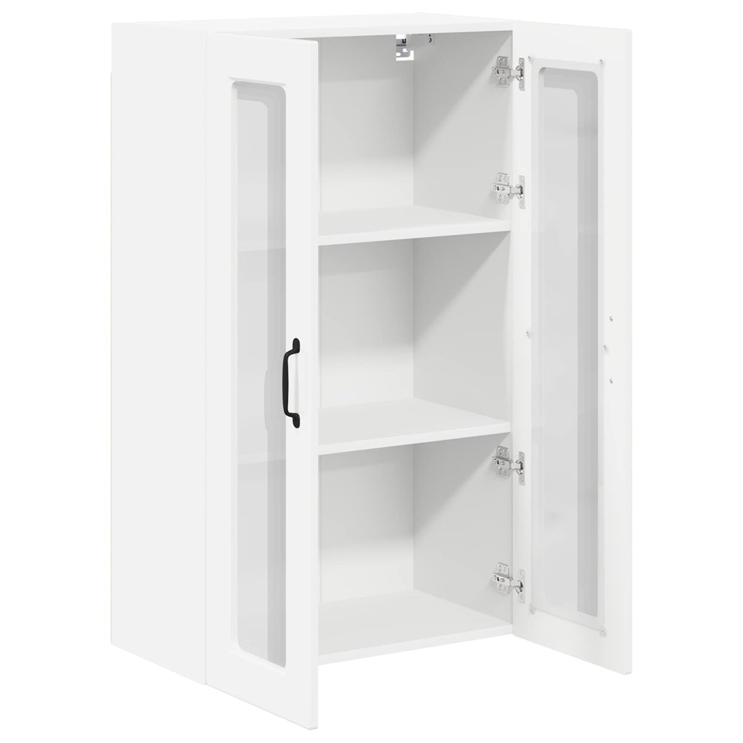 Vegghylle Høyglanset hvit 60 x 31 x 100 cm Konstruert tre