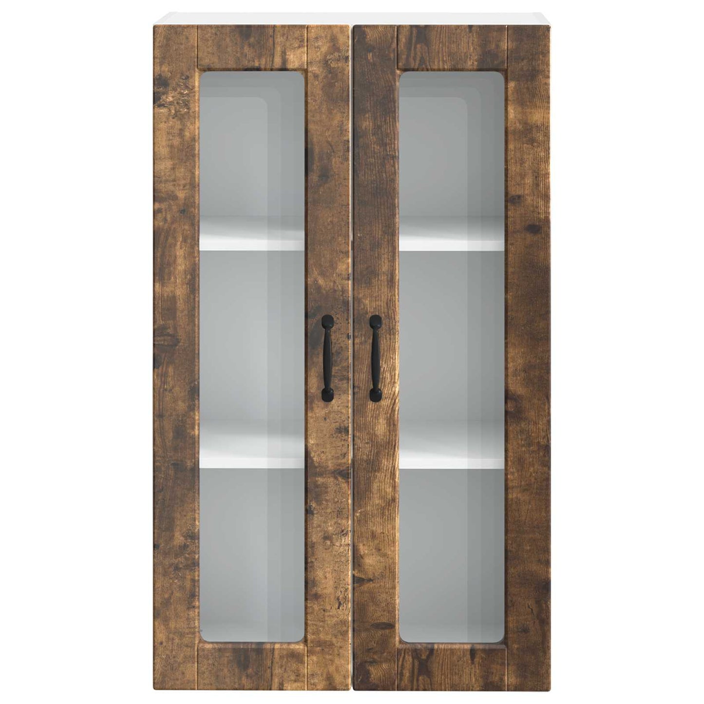 Vegghylle PORTO Røkt eik 60 x 31 x 100 cm Konstruert tre