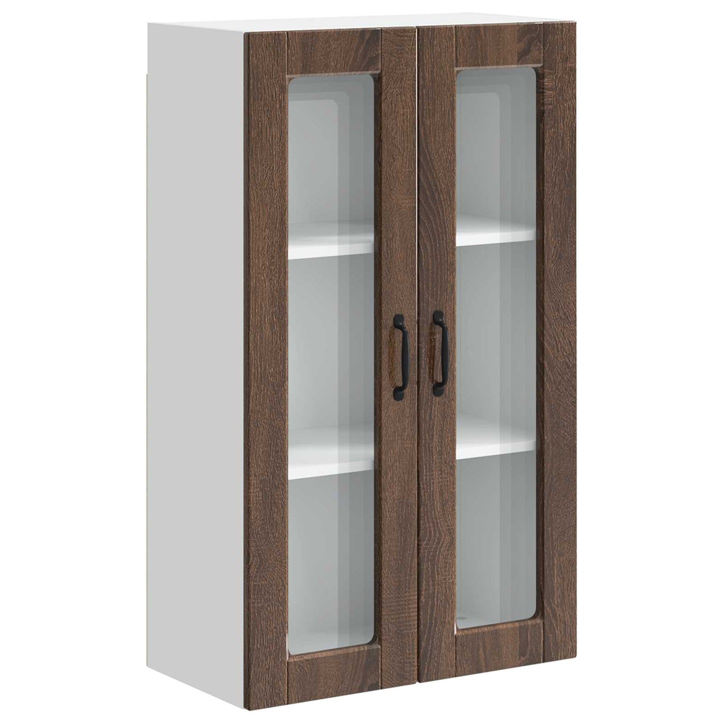 Vegghylle PORTO Brun Eik 60 x 31 x 100 cm Konstruert tre