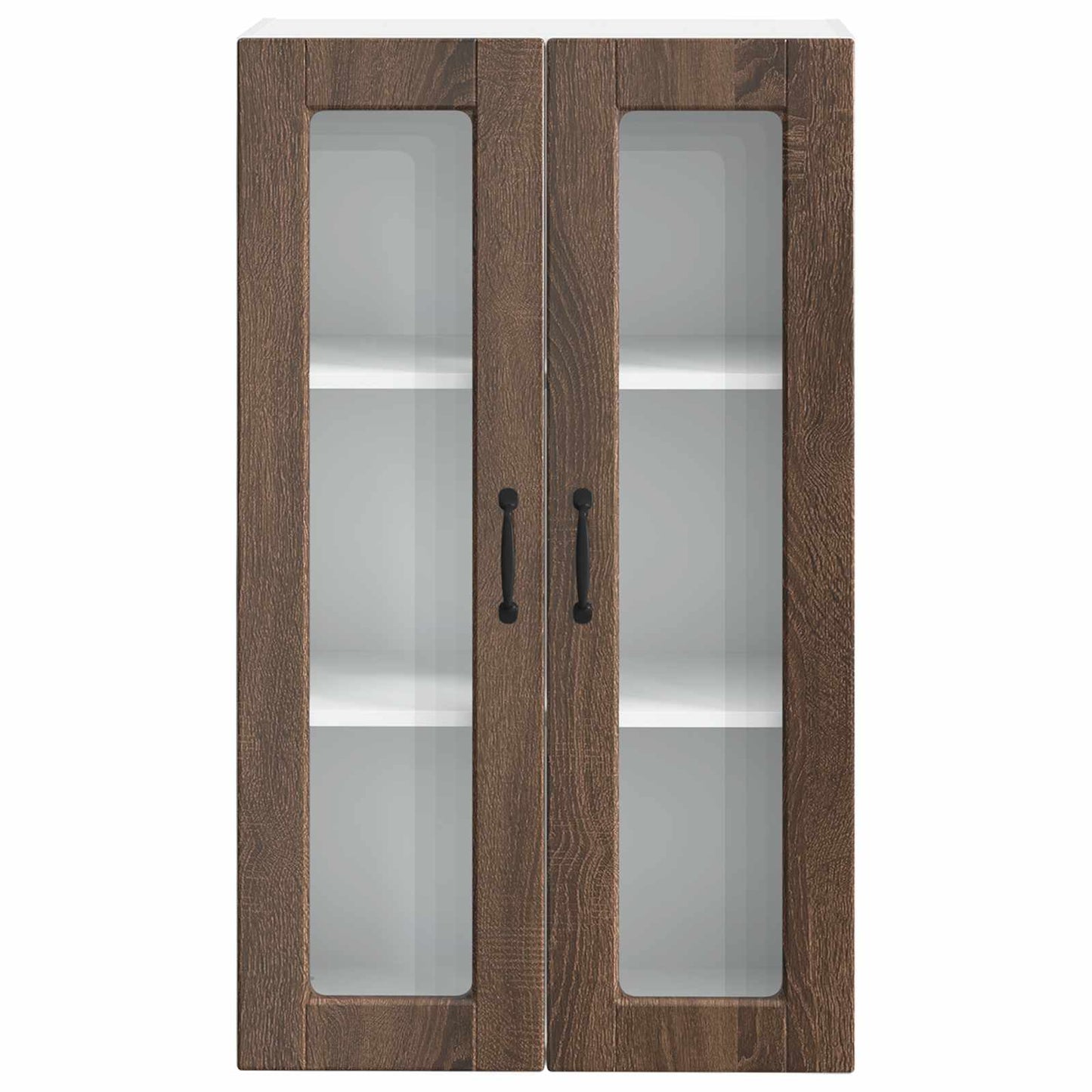 Vegghylle PORTO Brun Eik 60 x 31 x 100 cm Konstruert tre