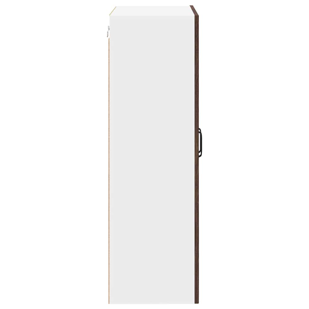 Vegghylle PORTO Brun Eik 60 x 31 x 100 cm Konstruert tre