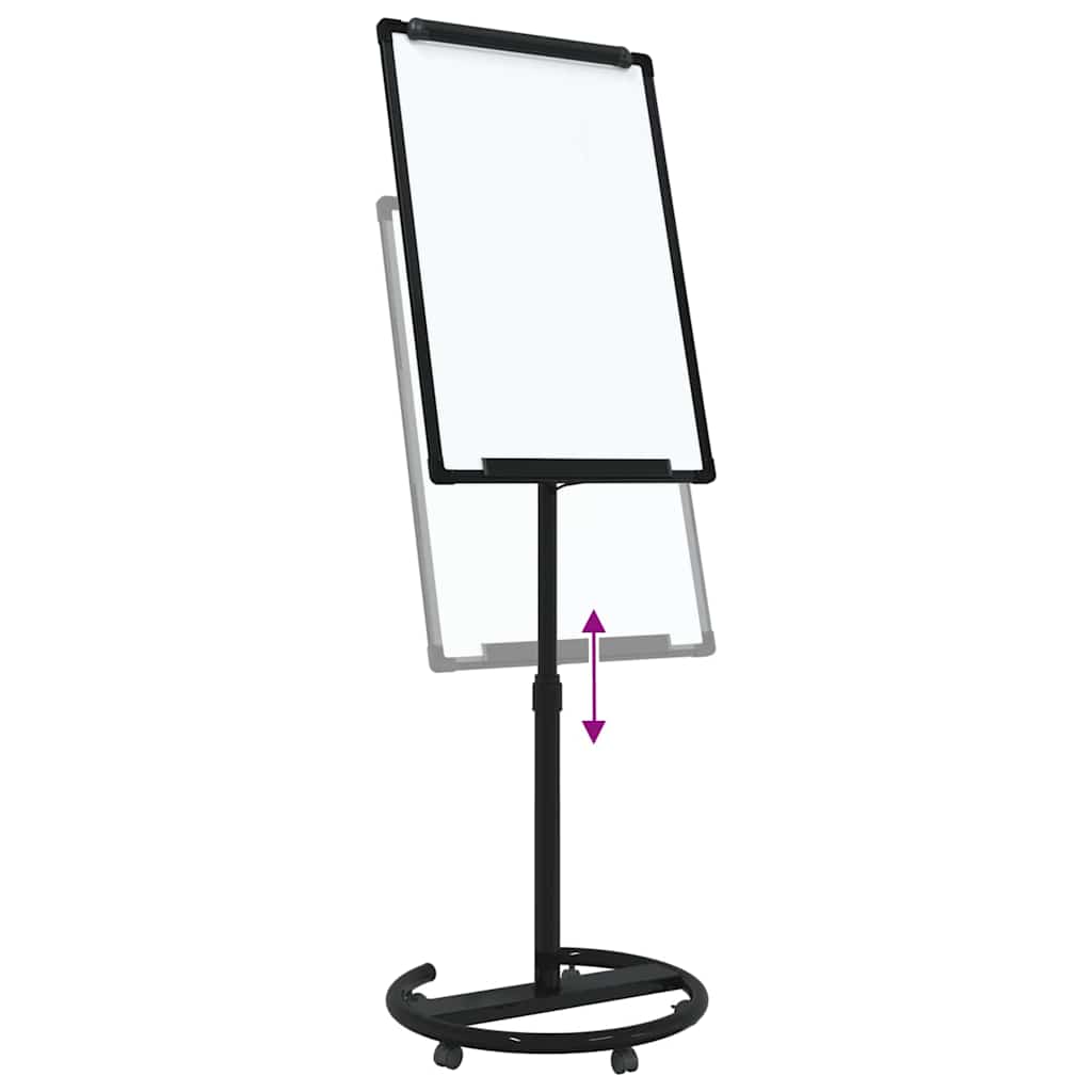 Magnetisk whiteboard Svart og Hvit 62 x 62,5 x 197 cm EPS