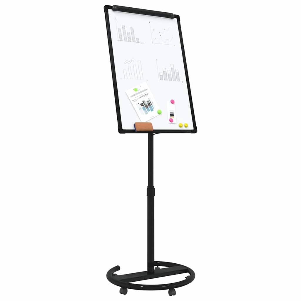 Magnetisk whiteboard Svart og Hvit 62 x 62,5 x 197 cm EPS