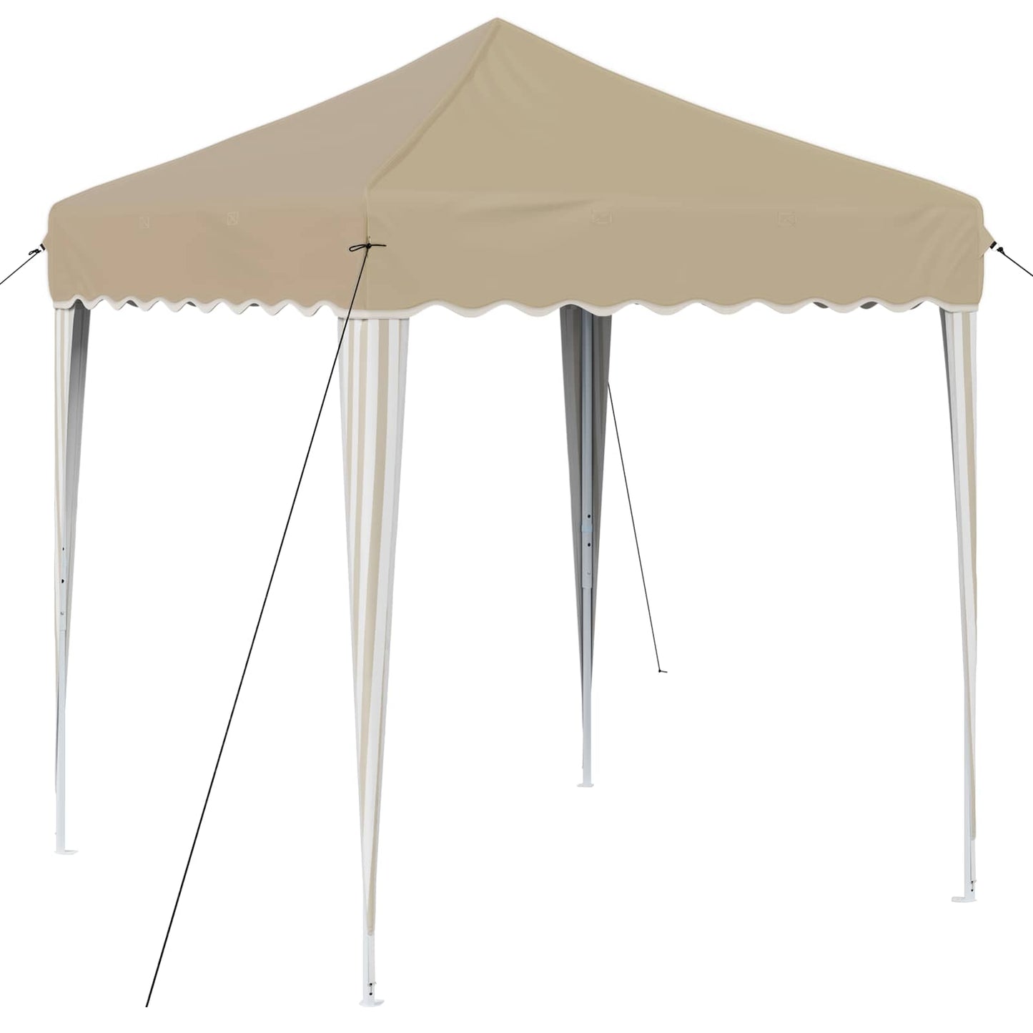 Pop-up Festtelt 195 x 195 x 245 cm Krem Oxford Stoff