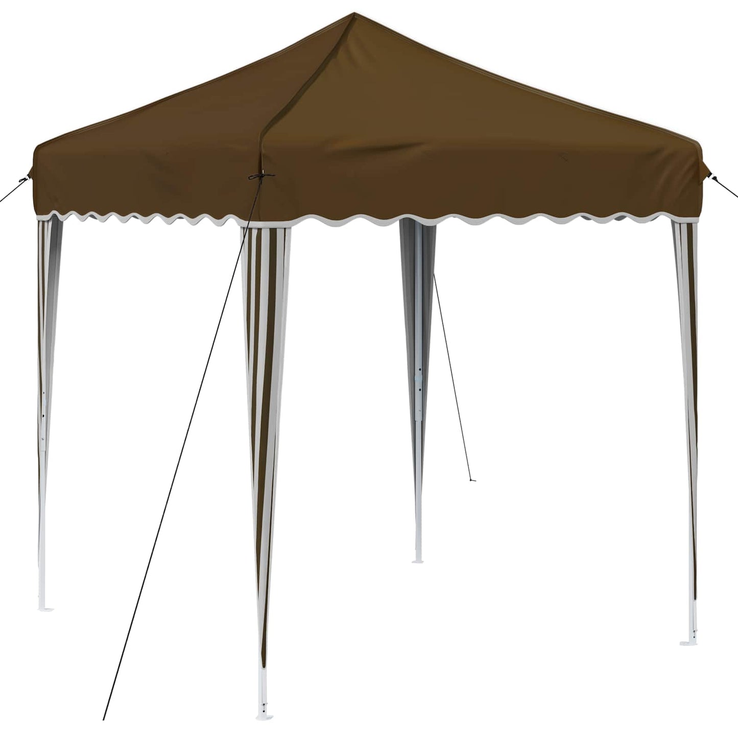 Pop-up Festtelt 195 x 195 x 245 cm Gråbrun Oxford Stoff