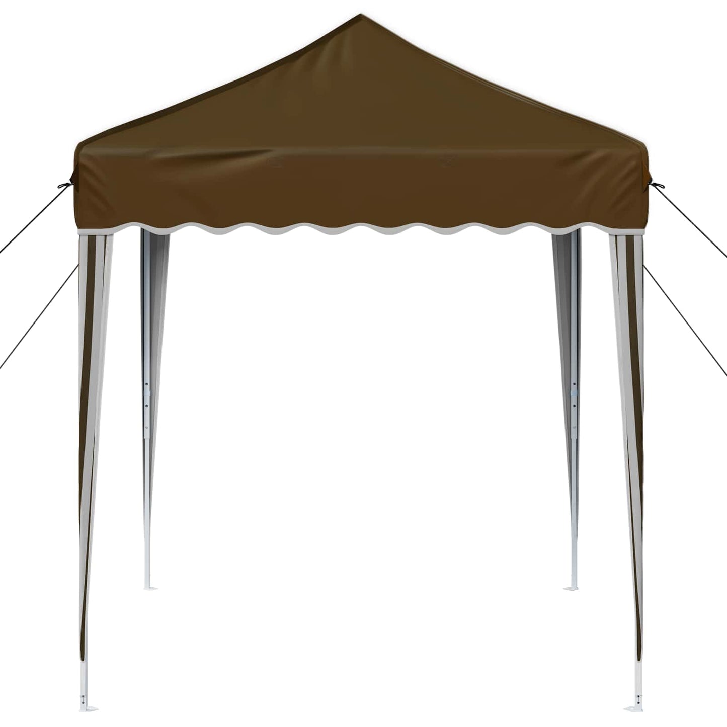 Pop-up Festtelt 195 x 195 x 245 cm Gråbrun Oxford Stoff