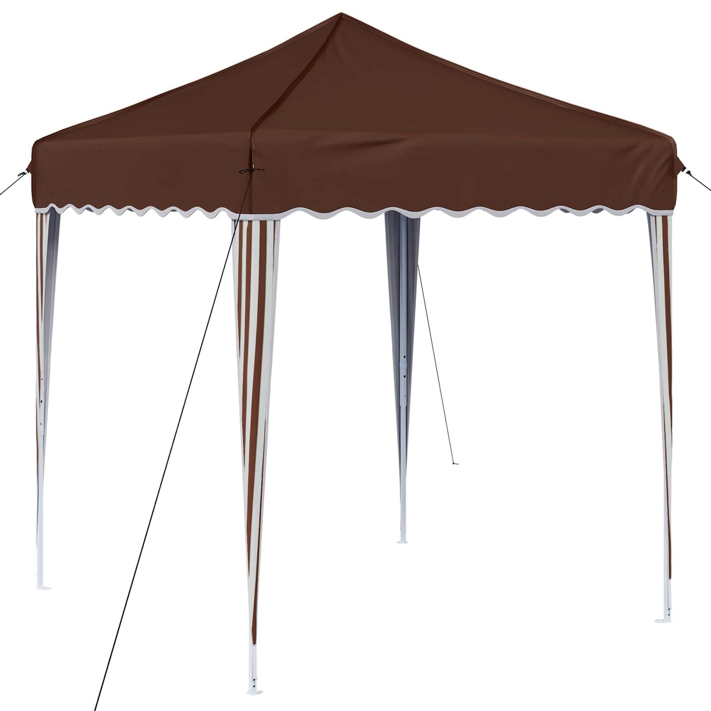 Pop-up Festtelt 195 x 195 x 245 cm Brun Oxford Stoff