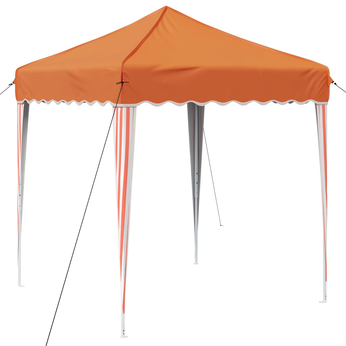 Pop-up Festtelt 195 x 195 x 245 cm Oransje Oxford Stoff