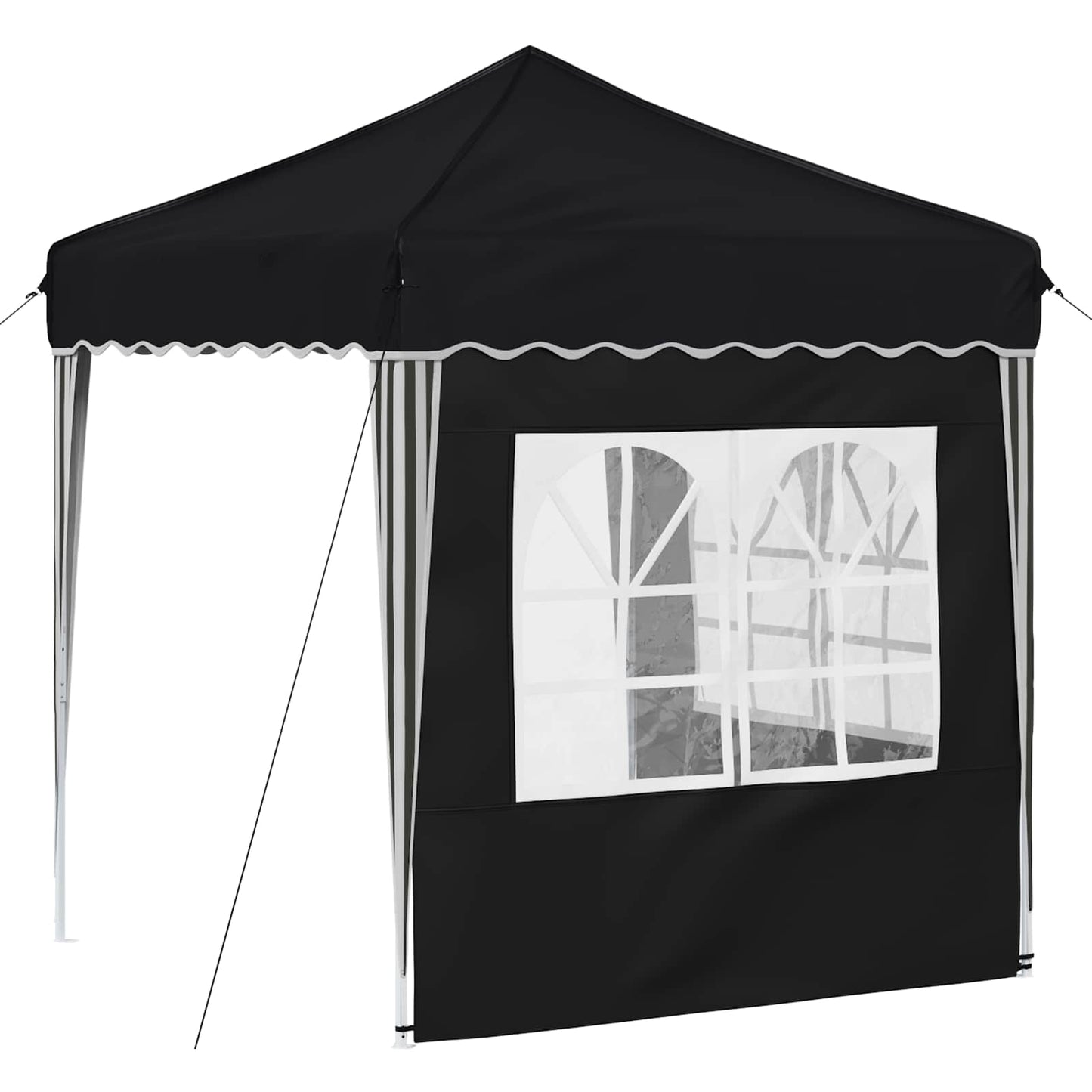 Pop-up Festtelt 195 x 195 x 245 cm Antrasitt Oxford Stoff