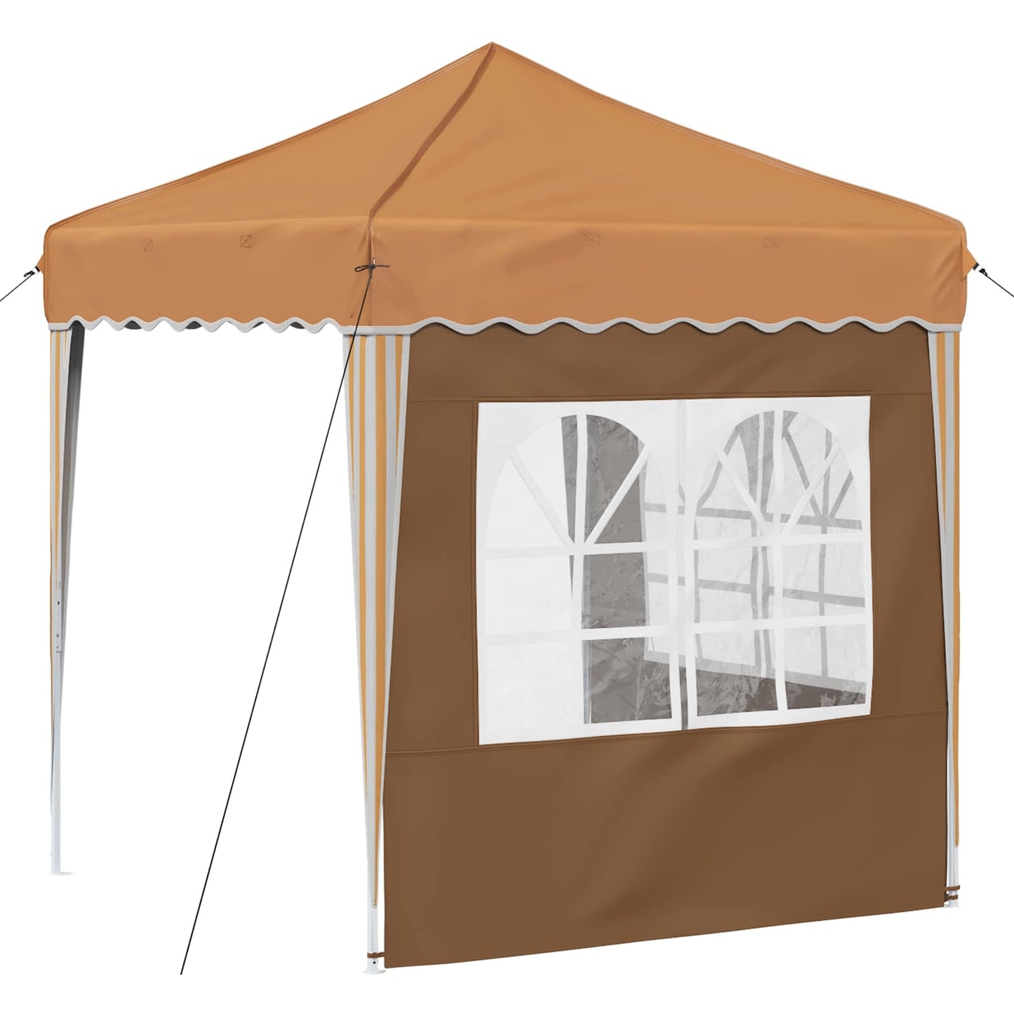Pop-up Festtelt 195 x 195 x 245 cm Beige Oxford Stoff