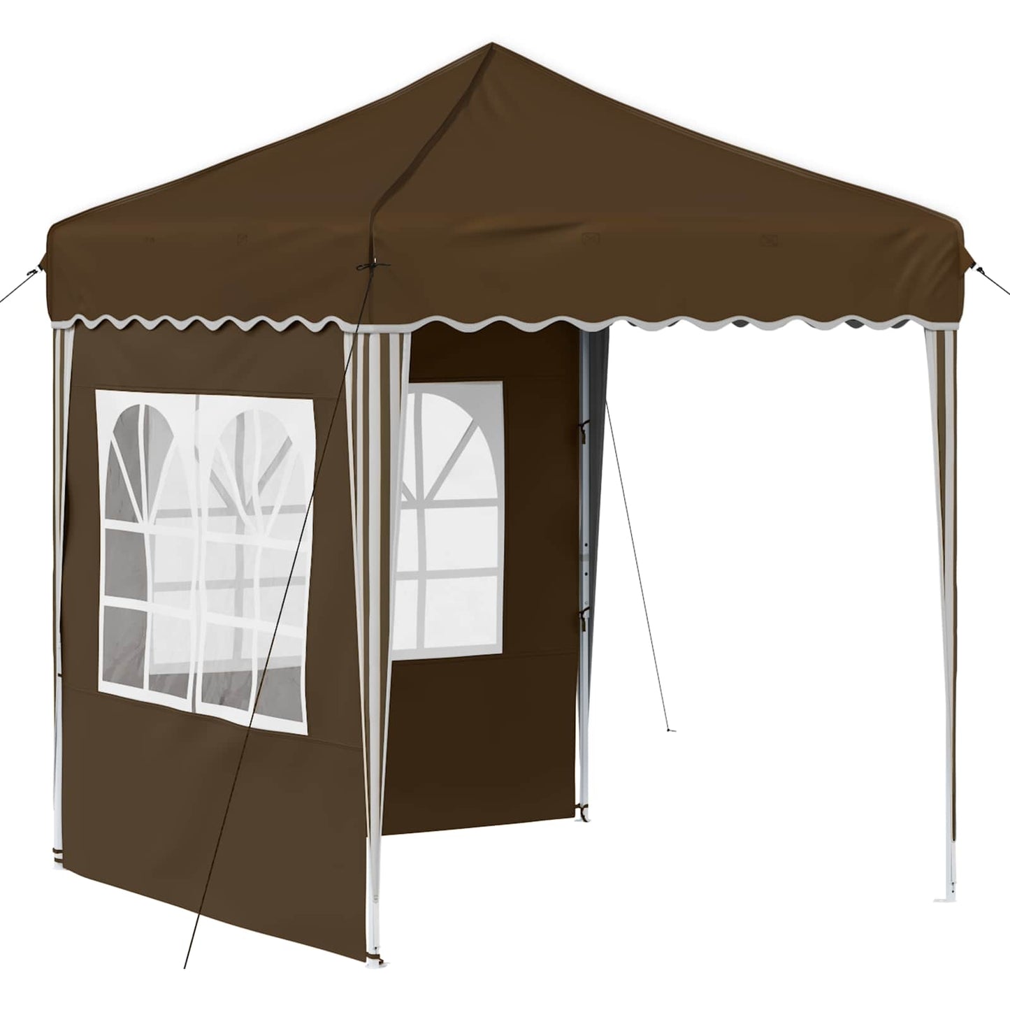 Pop-up Festtelt 195 x 195 x 245 cm Brun Oxford Stoff