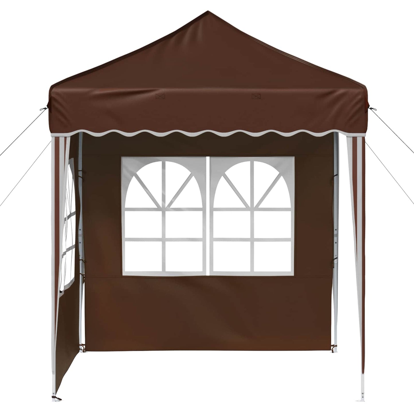 Pop-up Festtelt 195 x 195 x 245 cm Brun Oxford Stoff