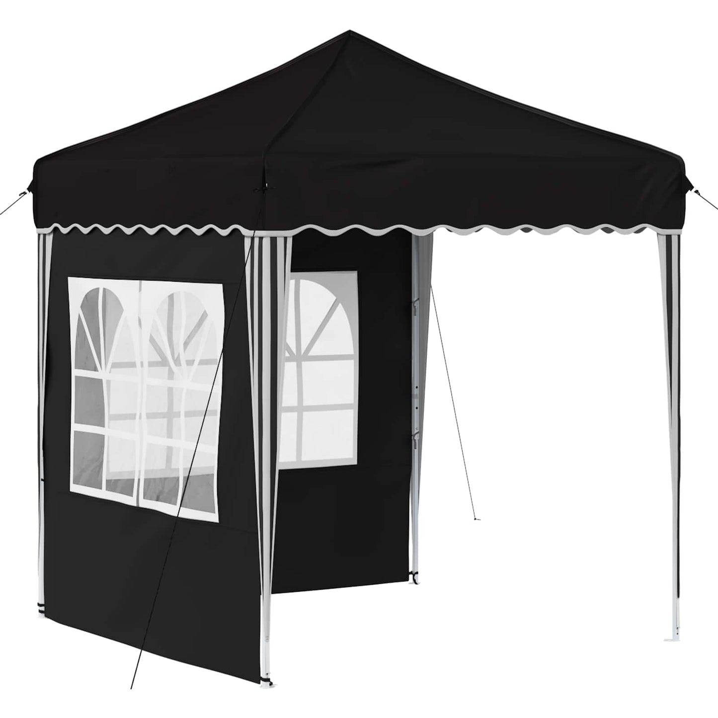 Pop-up Festtelt 195 x 195 x 245 cm Svart Oxford Stoff