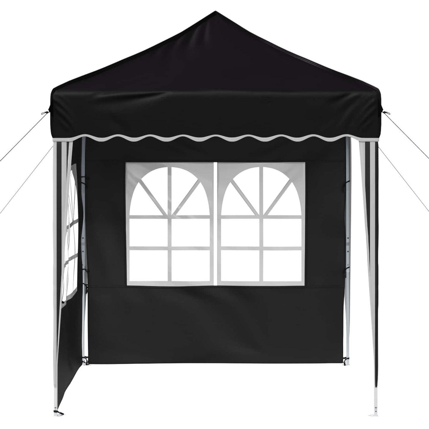 Pop-up Festtelt 195 x 195 x 245 cm Svart Oxford Stoff