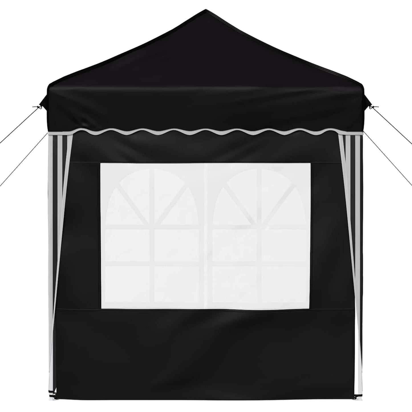 Pop-up Festtelt 195 x 195 x 245 cm Svart Oxford Stoff