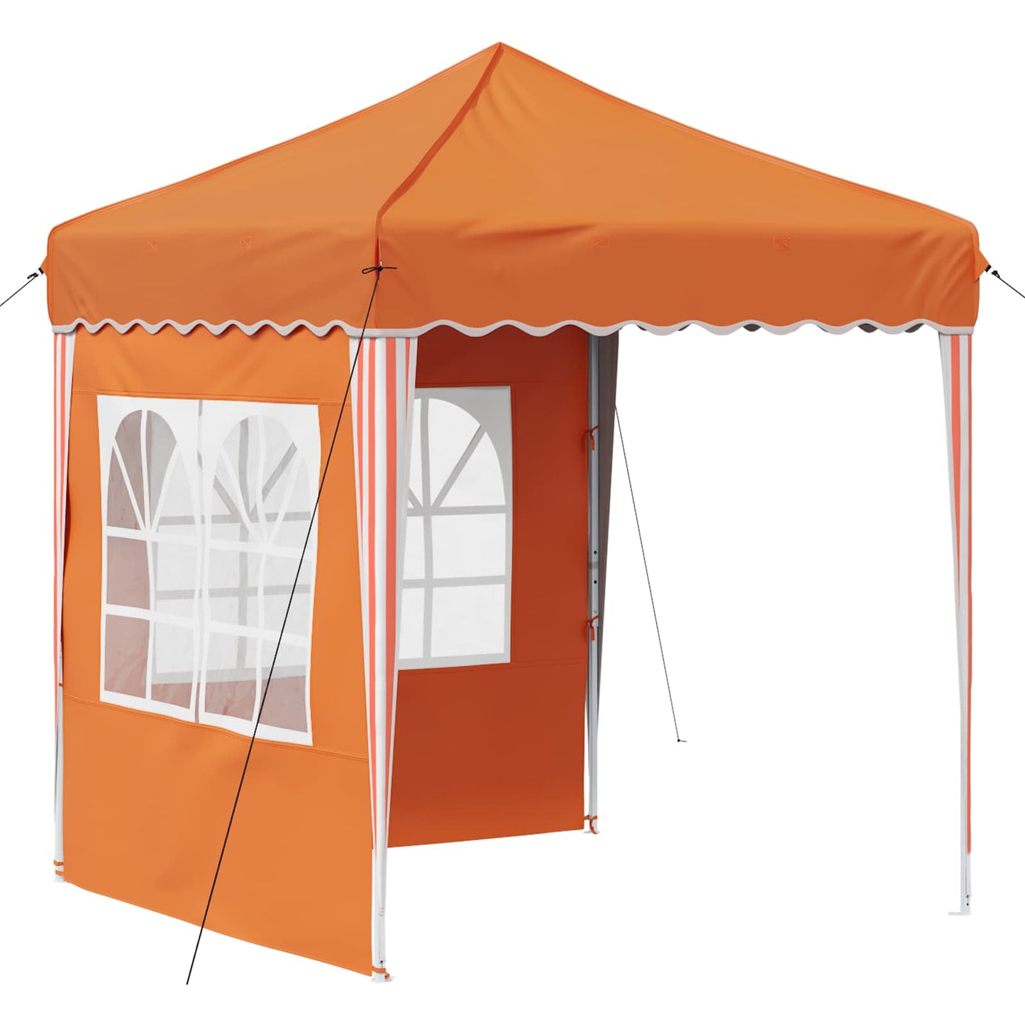 Pop-up Festtelt 195 x 195 x 245 cm Oransje Oxford Stoff