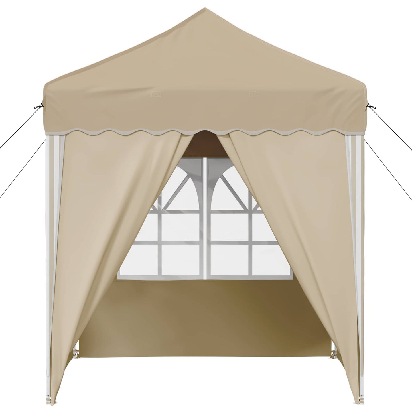 Pop-up Festtelt 195 x 195 x 245 cm Krem Oxford Stoff