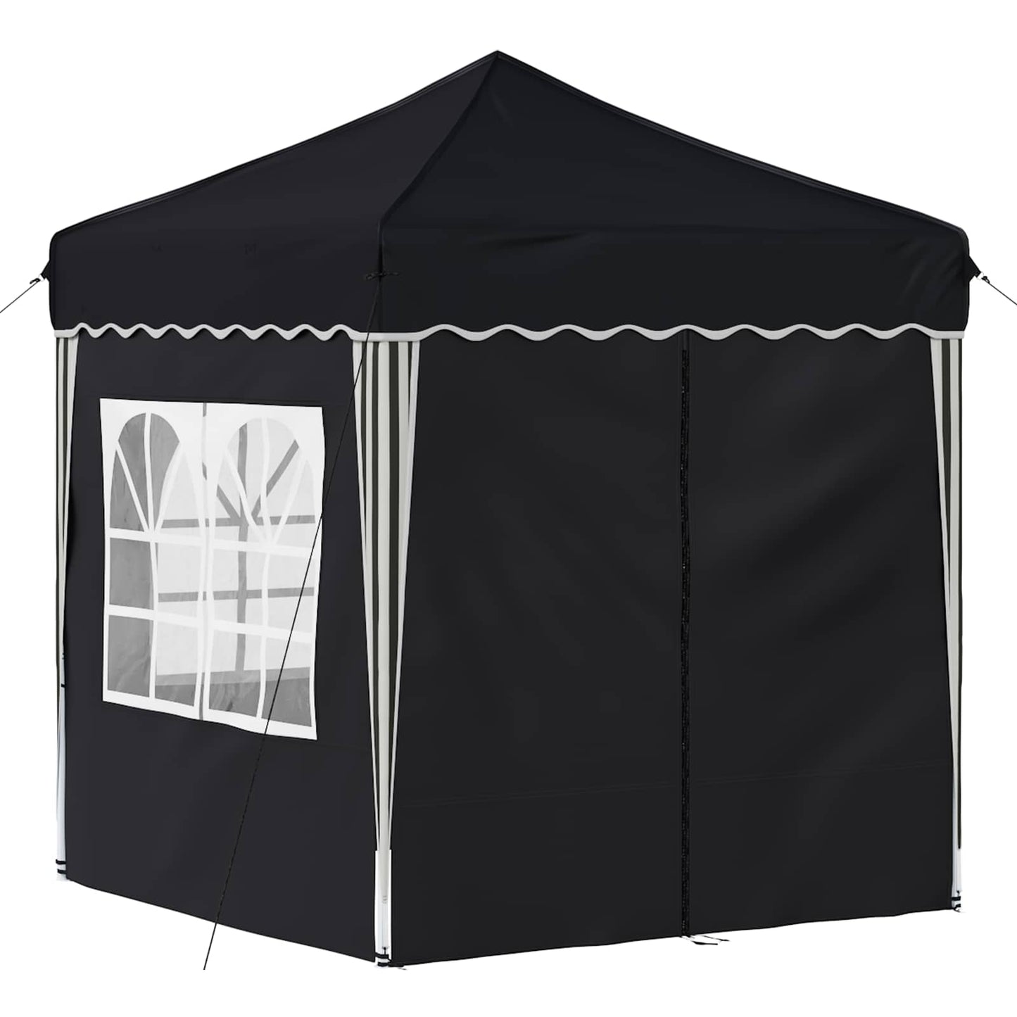 Pop-up Festtelt 195 x 195 x 245 cm Antrasitt Oxford Stoff