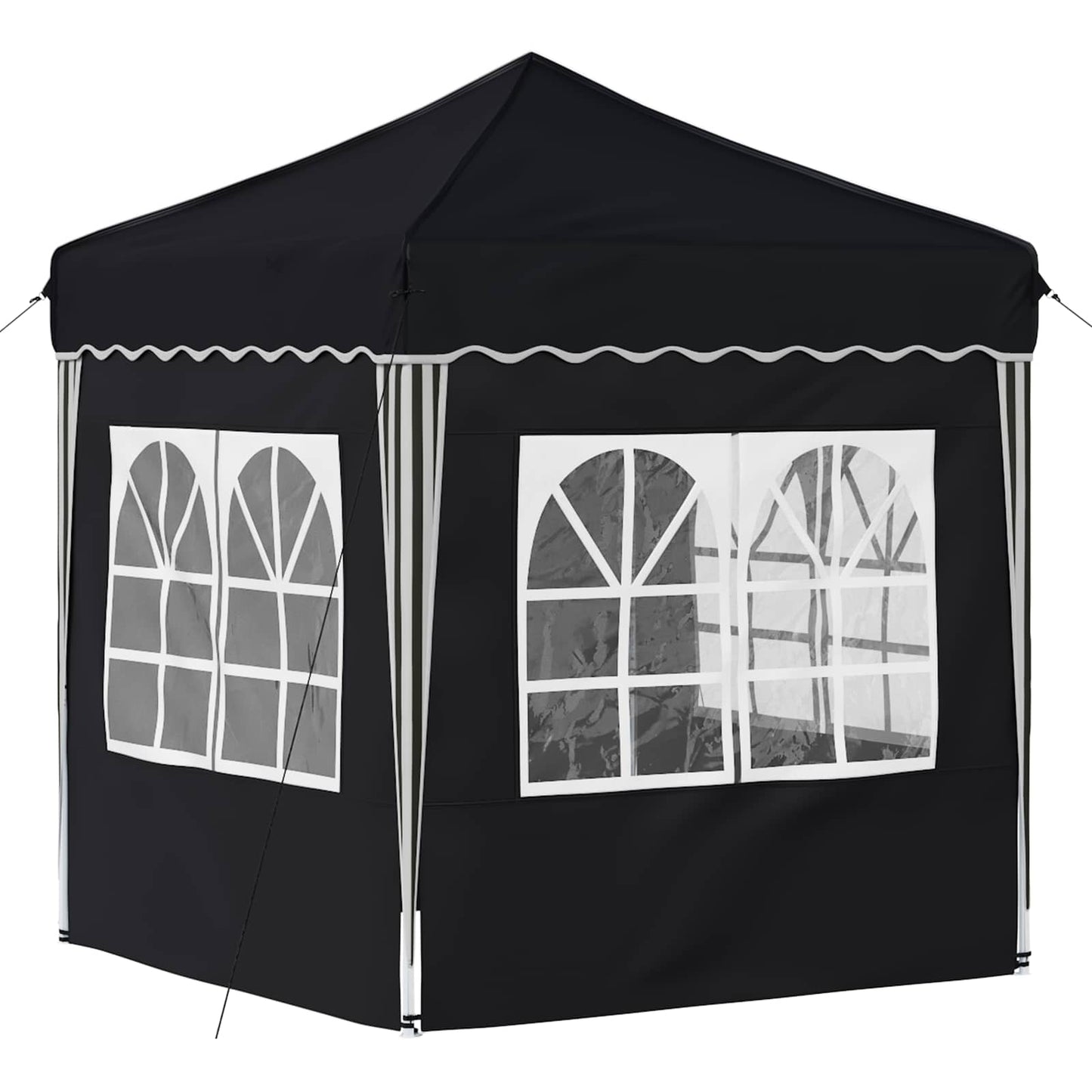 Pop-up Festtelt 195 x 195 x 245 cm Antrasitt Oxford Stoff