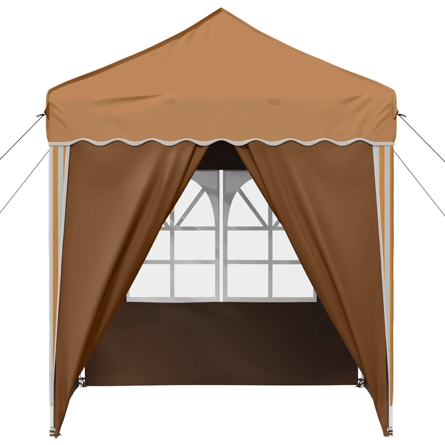 Pop-up Festtelt 195 x 195 x 245 cm Beige Oxford Stoff