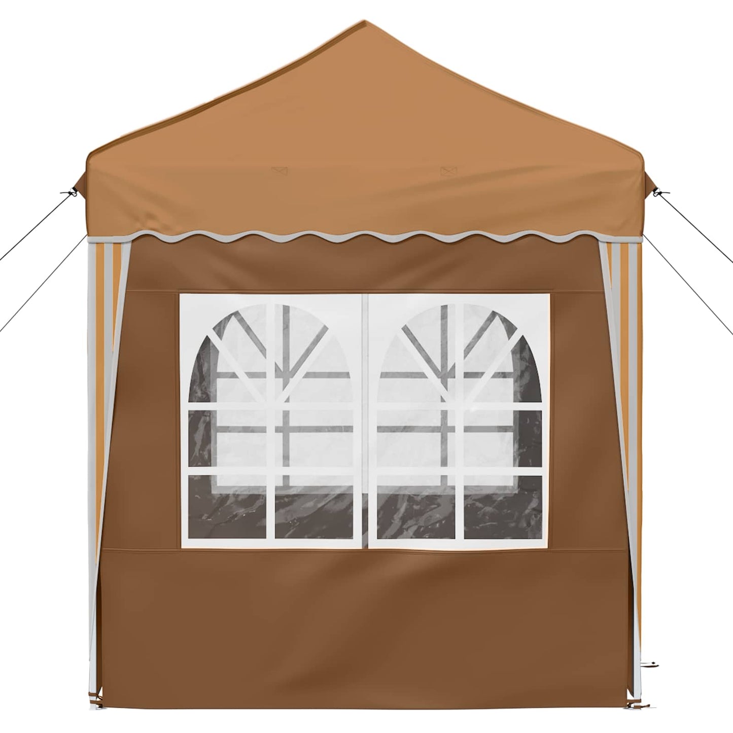 Pop-up Festtelt 195 x 195 x 245 cm Beige Oxford Stoff
