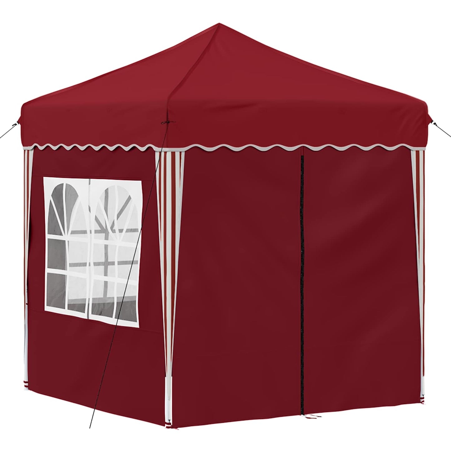 Pop-up Festtelt 195 x 195 x 245 cm Burgunder Oxford Stoff