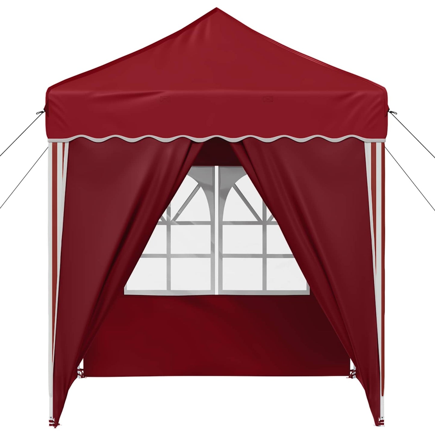 Pop-up Festtelt 195 x 195 x 245 cm Burgunder Oxford Stoff