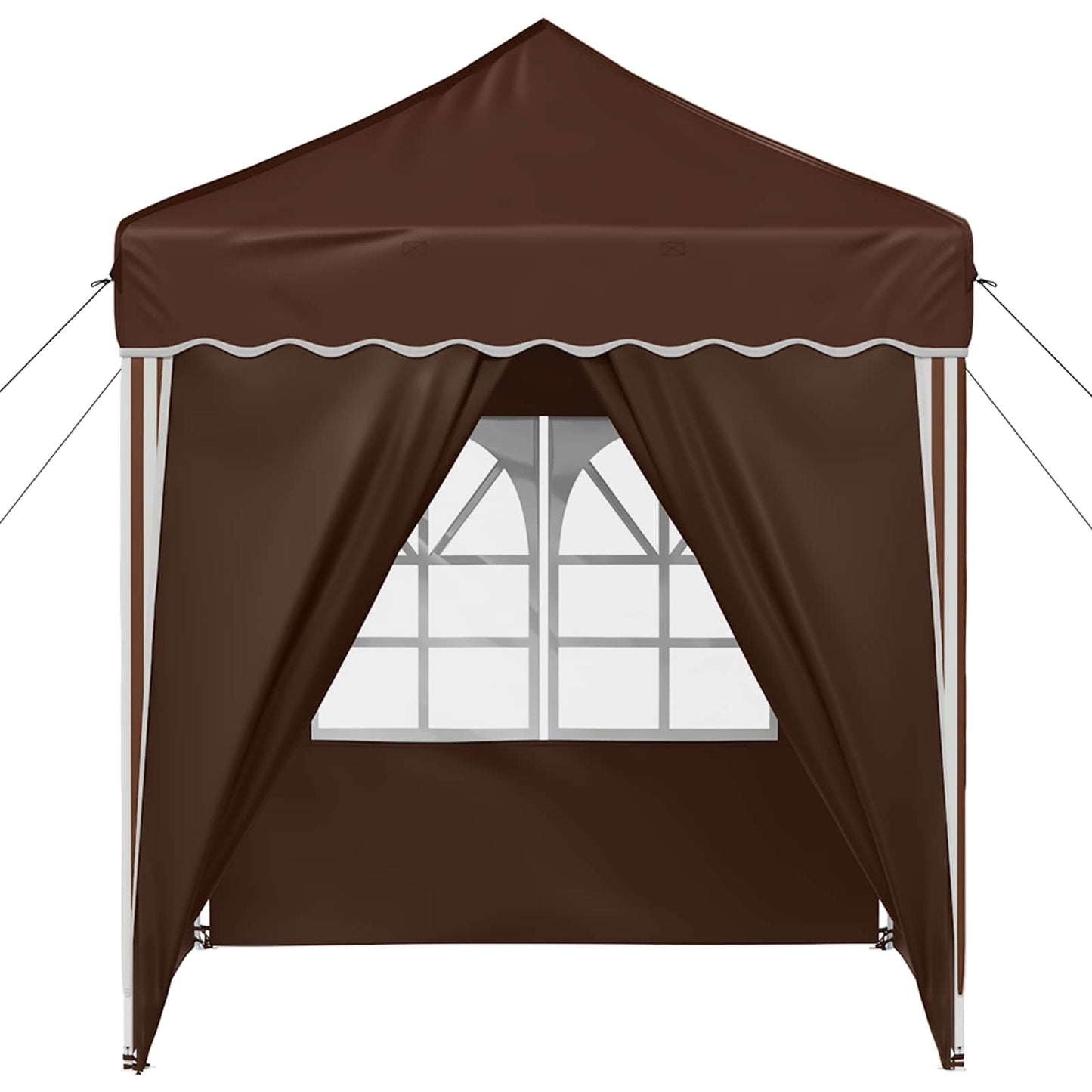 Pop-up Festtelt 195 x 195 x 245 cm Brun Oxford Stoff