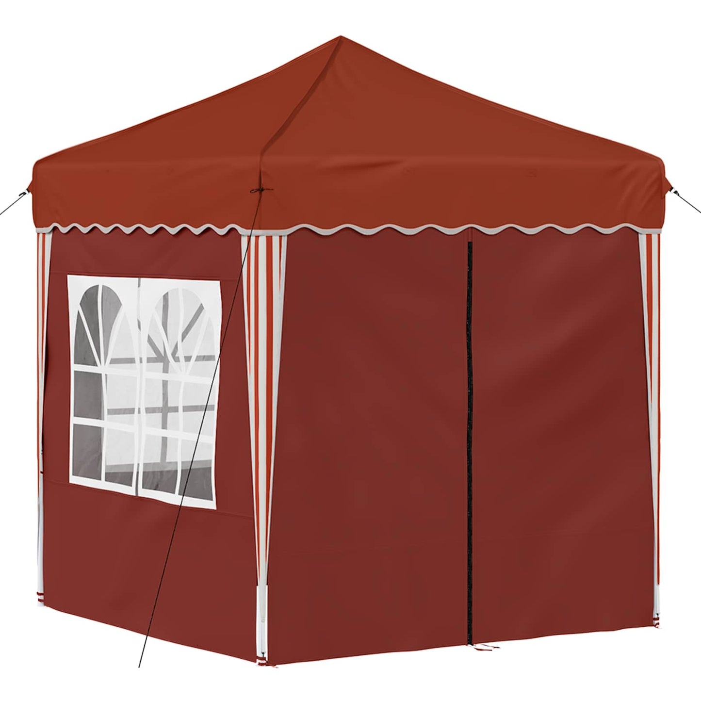 Pop-up Festtelt 195 x 195 x 245 cm Terrakotta Oxford Stoff
