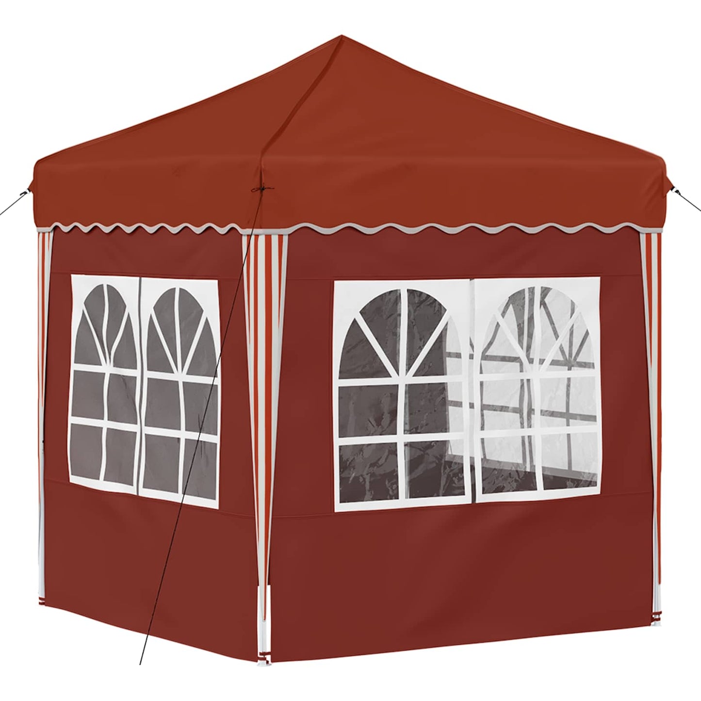 Pop-up Festtelt 195 x 195 x 245 cm Terrakotta Oxford Stoff