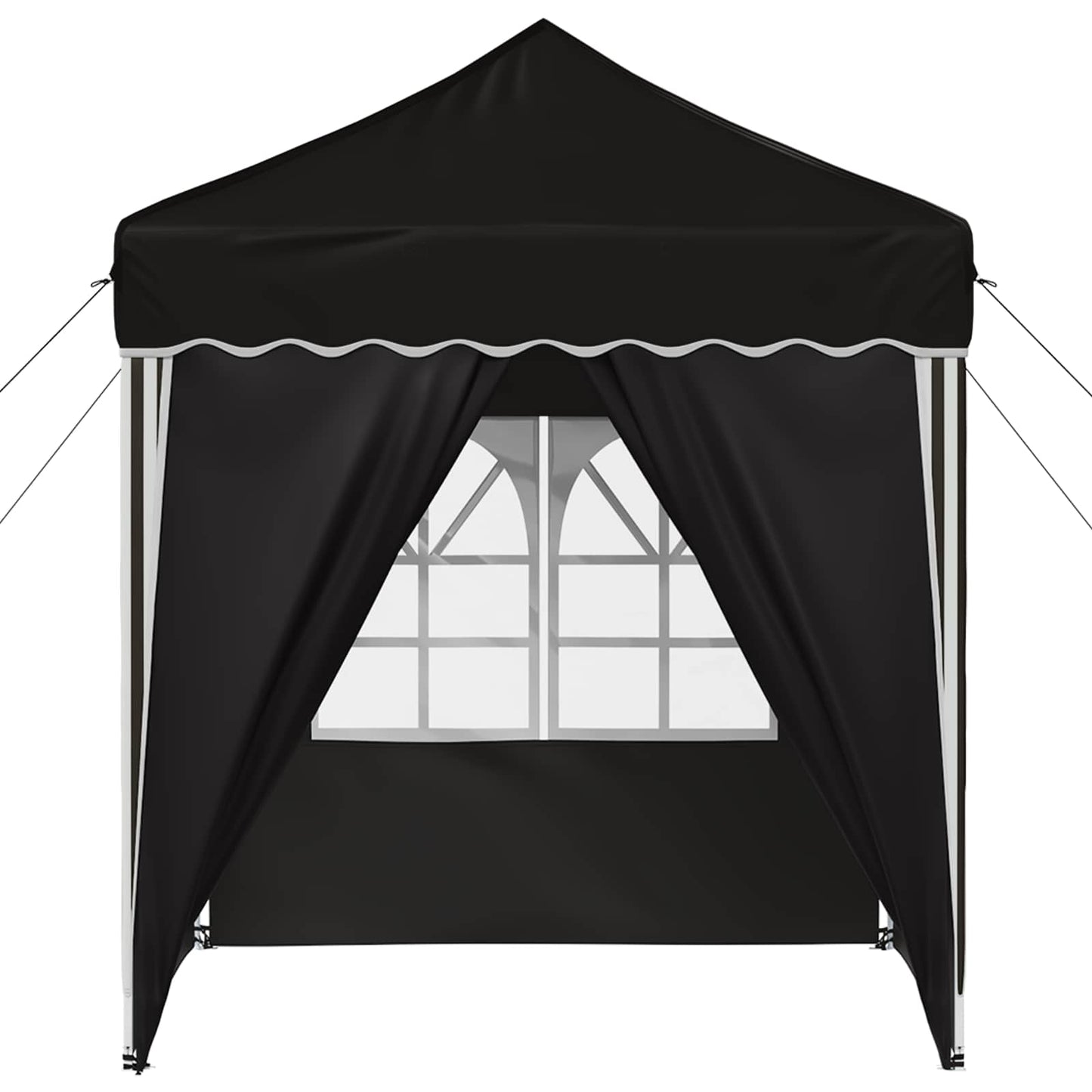 Pop-up Festtelt 195 x 195 x 245 cm Svart Oxford Stoff