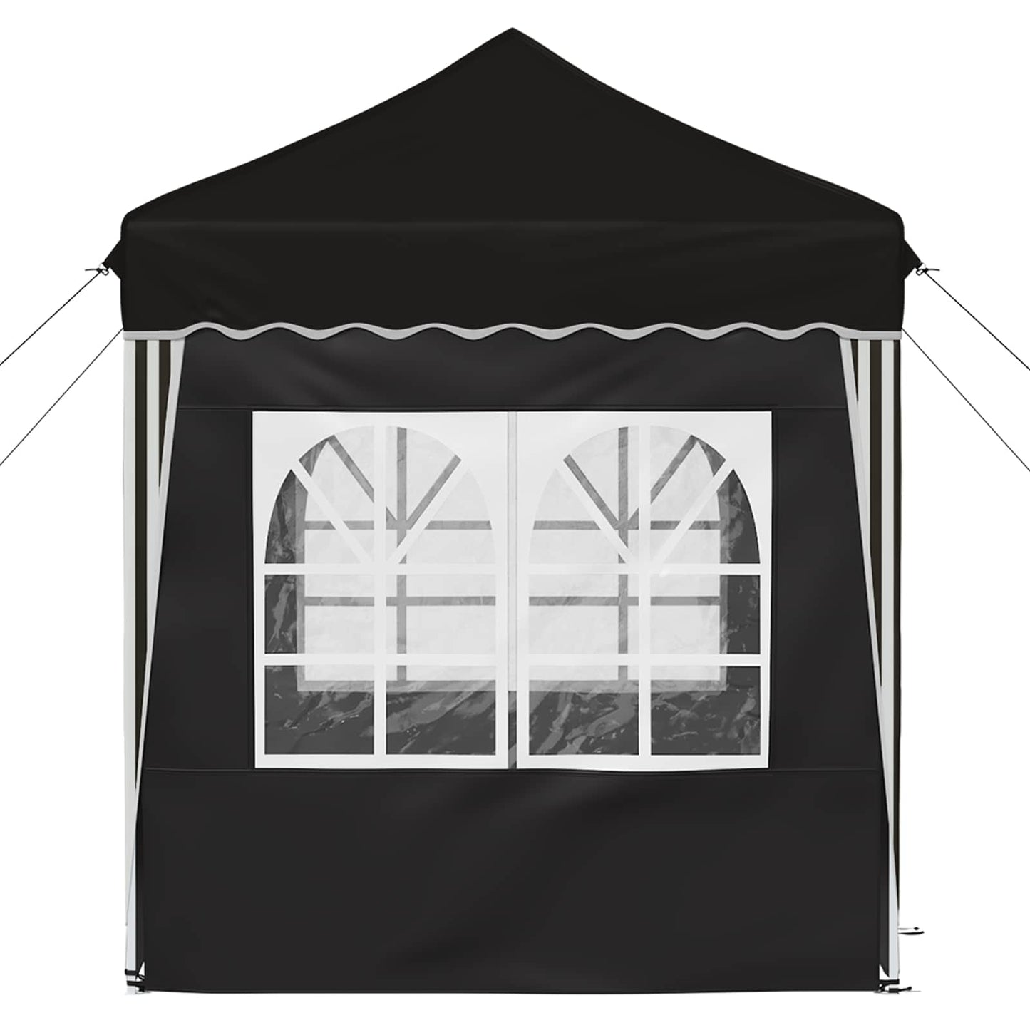 Pop-up Festtelt 195 x 195 x 245 cm Svart Oxford Stoff