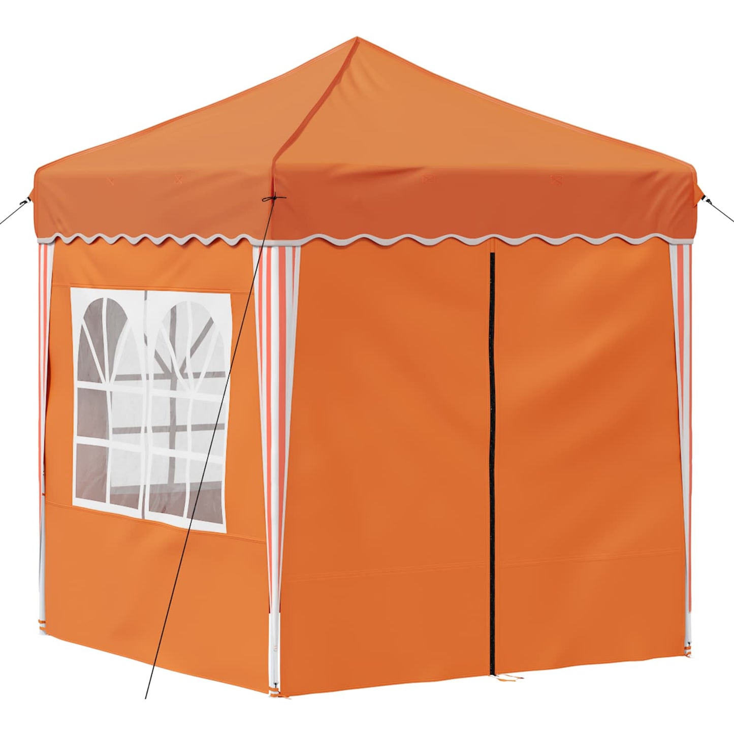 Pop-up Festtelt 195 x 195 x 245 cm Oransje Oxford Stoff