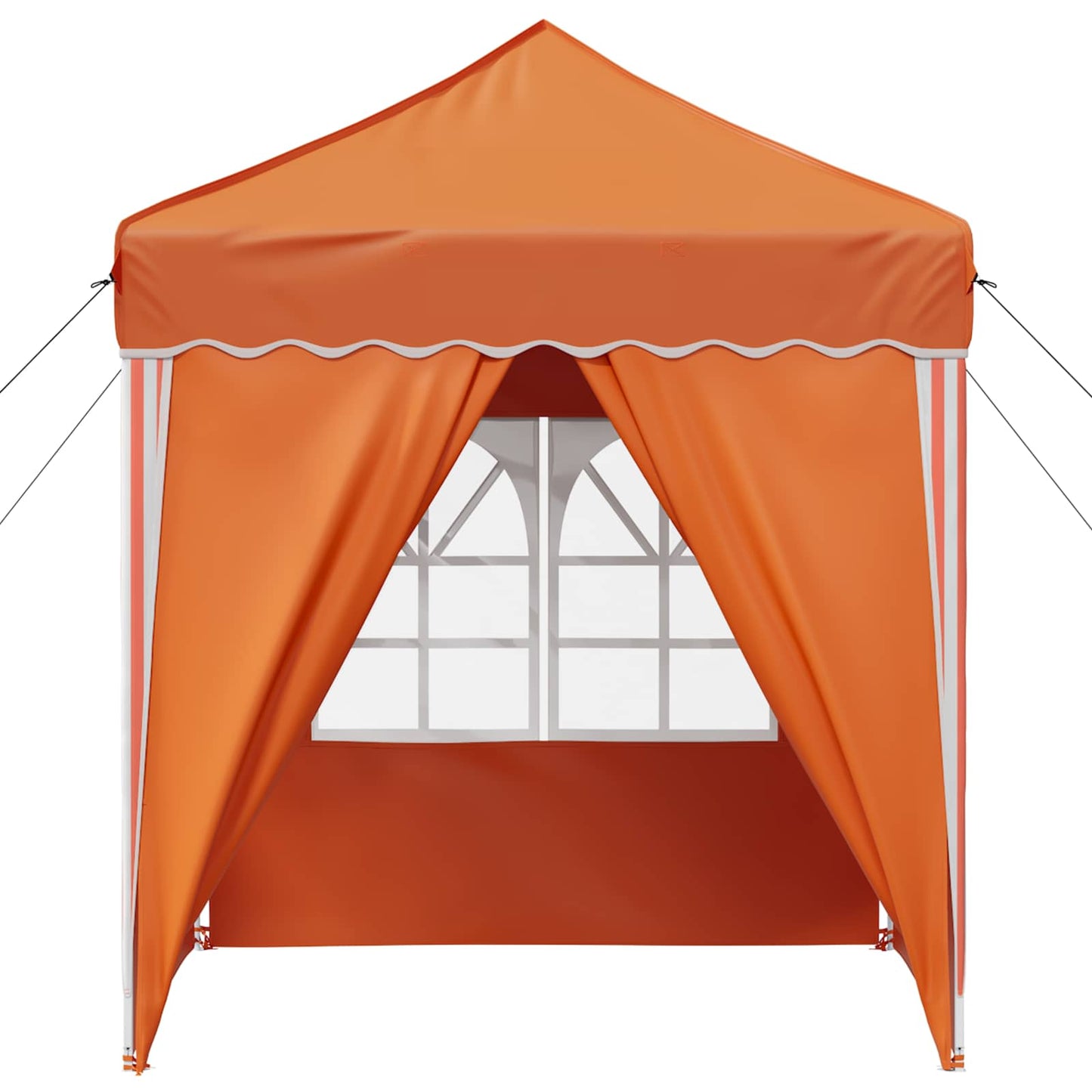 Pop-up Festtelt 195 x 195 x 245 cm Oransje Oxford Stoff